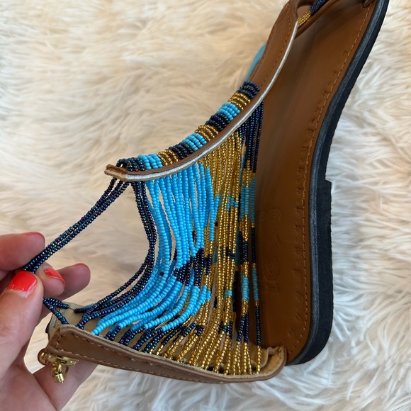 NEW beautiful sandals from beadedsouls.com- sz 8 - Picture 4 of 7